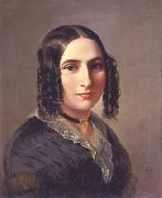 Moritz Daniel Oppenheim Portrait of Fanny Hensel oil on canvas